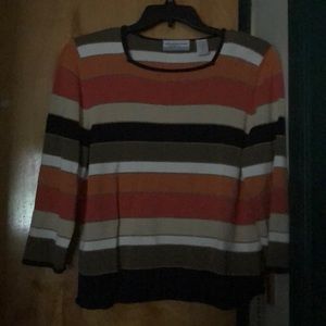 Alfred Dunner Multi Colored sweater.  Size PXL